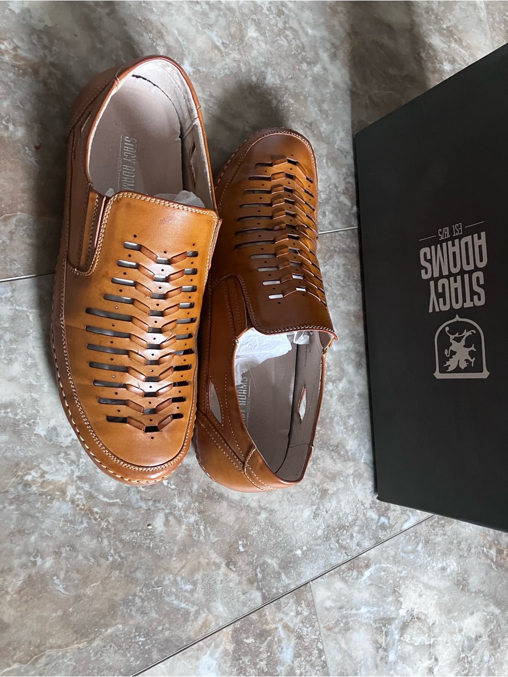 Stacy Adams Cognac Tan/cognac Fisherman Slip-On Loafers